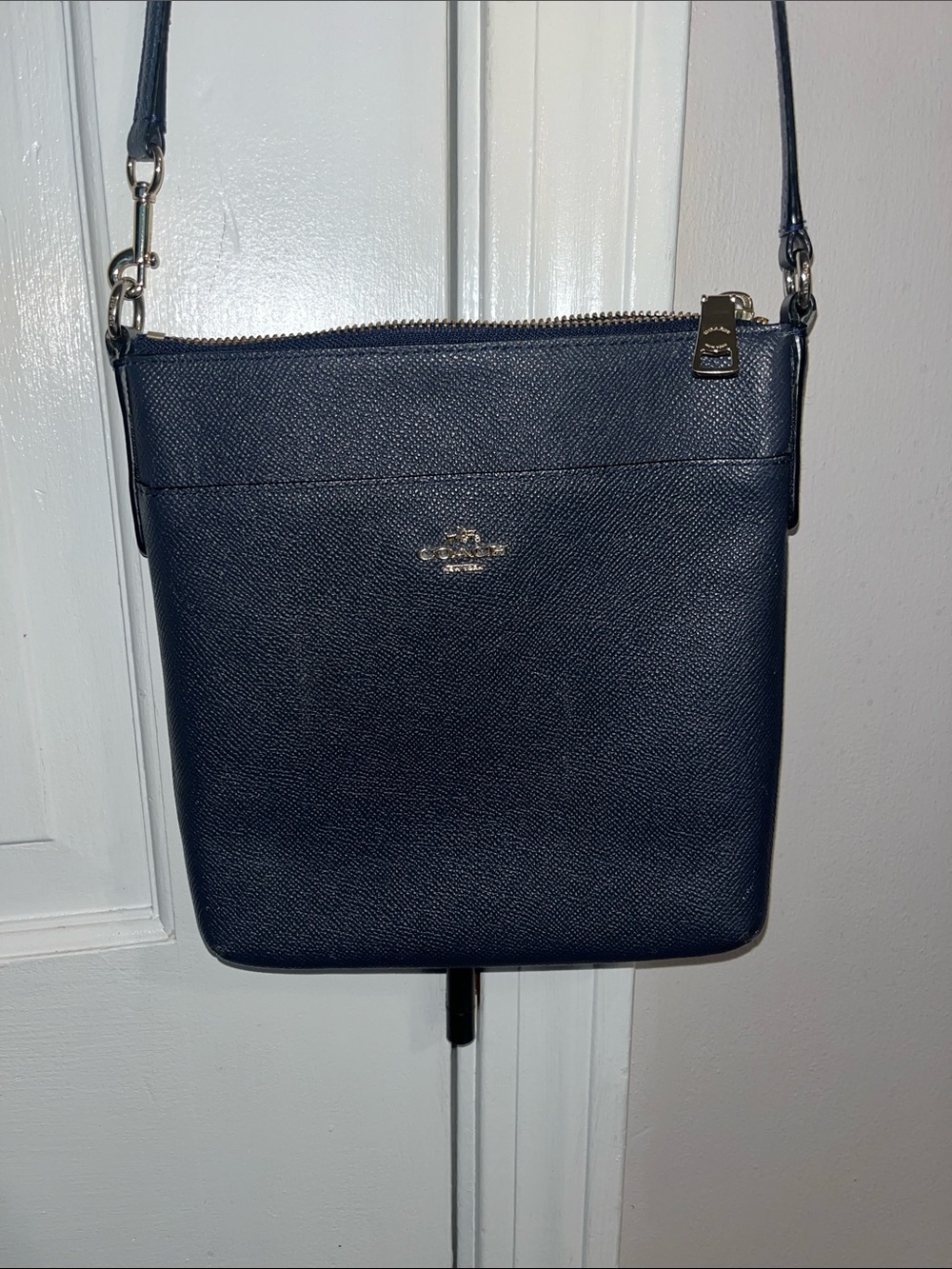 Coach Navy Saffiano Leather Crossbody